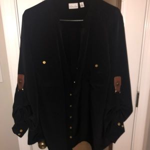 Kim Rogers black button up